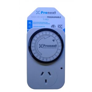 TIMER MECANICO PROGRAMABLE ENCHUFABLE PRONEXT