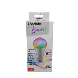 LAMPARA BULBO SMART LED 9W WIFI RGB CANDELA - Vista 1