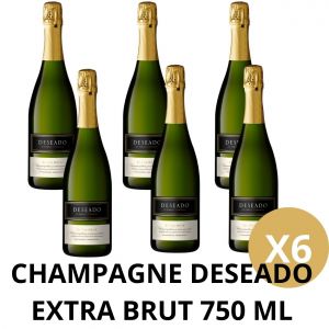 CHAMPAGNE DESEADO EXTRA BRUT 750 ML X 6 BOTELLAS - Vista 1