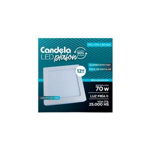 PANEL LED 12W CUADRADO APLICAR CANDELA - Vista 1