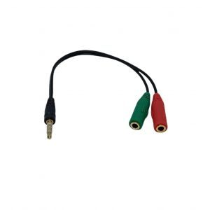 CABLE MINI 3.5MM MACHO A 2 MINI STEREO HEMBRA