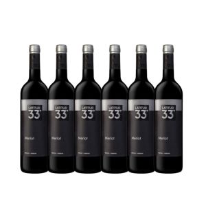 VINO LATITUD 33º MERLOT 750 CC X 6 BOTELLAS