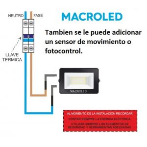 REFLECTOR LED SMD 30W IP65 ECO MACROLED - Vista 5