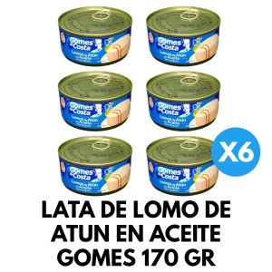 LATA DE LOMO DE ATUN EN ACEITE GOMES 170 GR X 6 UNIDADES - Vista 1