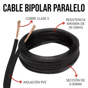 CABLE BIPOLAR 0.50 MM X METRO EPUYEN - Vista 6