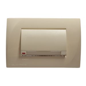 SET ARMADO INTERRUPTOR PARA TARJETA 3 MODULOS LINEA PLEIN ENIGMA BEIGE EXULTT