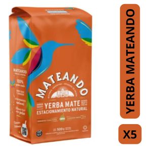 PAQUETE YERBA MATEANDO 500 GR X 5 UNIDADES - Vista 1