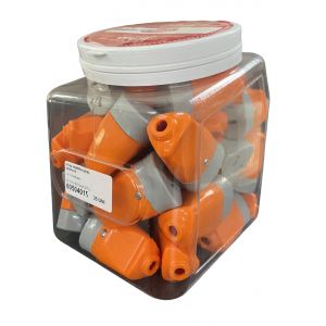 PACK X35 FICHA HEMBRA AXIAL NARANJA EN CARAMELERA - Vista 1