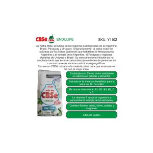 PAQUETE YERBA CBSE ENDULIFE 500 GR X 12 UNIDADES - Vista 2