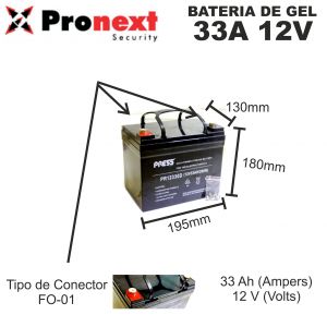 BATERIA DE GEL DE 12V 33 AH PRESS CICLO PROFUNDO - Vista 1