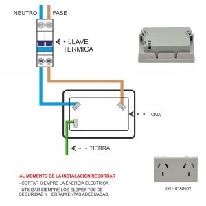 MODULO TOMACORRIENTE DOBLE 10A LINEA URBANA EXULTT - Vista 2