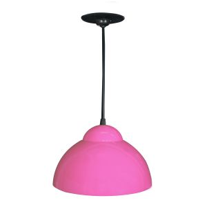 LAMPARA COLGANTE CAMPANA 1 LUZ PASTEL FUCSIA STAR BOX