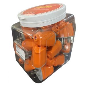 PACK X40 FICHA MACHO AXIAL NARANJA EN CARAMELERA - Vista 1