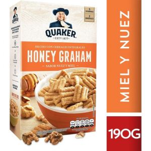 QUAKER CEREALES HONNEY GRAHAM 190 GR - Vista 1