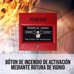 BOTON PANICO ACTIVACION DE ALARMA ROTURA VIDRIO ROJO PRONEXT - Vista 3