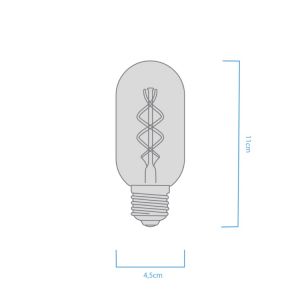 LAMPARA TUBO GOLDEN FILAMENTO LED 4W E27 MACROLED - Vista 3