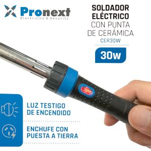 SOLDADOR 30W CON PUNTA CERAMICA PRONEXT - Vista 3