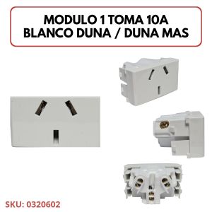 MODULO 1 TOMA 10A BLANCO DUNA / DUNA MAS EXULTT - Vista 4