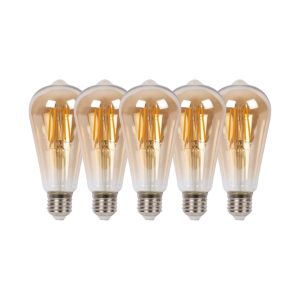 LAMPARA LED TUBULAR FILAMENTO 6W CANDELA X5 UNIDADES