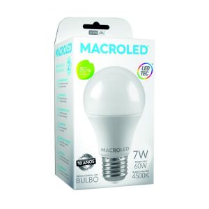 LAMPARA BULBO LED 7W E27 MACROLED - Vista 5