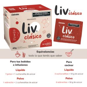 EDULCORANTE LIV CLASICO 50 SOBRES - Vista 1