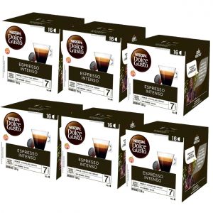 CAPSULAS DE CAFE DOLCE GUSTO ESPRESSO INTENSO X 6 CAJAS