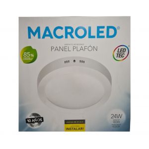 PANEL LED APLICAR REDONDO 24W MACROLED - Vista 5