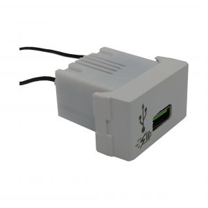 CARGADOR USB JELUZ VERONA 5V 3A (CARGA RAPIDA) SIMPLE BLANCO