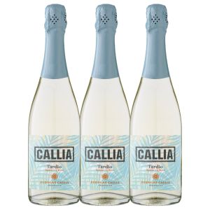 VINO ESPUMANTE CALLIA CHAMPAGNE DULCE NATURAL 750 CC X3 UNIDADES