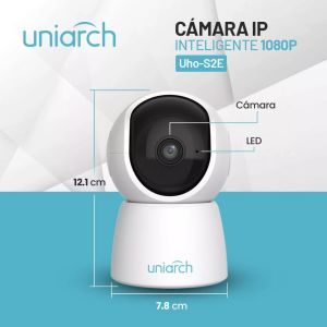 CÁMARA IP WIFI SMART HOME  TIPO MINI PT RESOLUCION 2MPX LENTE FIJO 4,0MM UNIVIEW - Vista 11