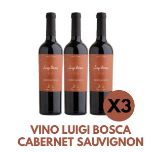 VINO LUIGI BOSCA CABERNET SAUVIGNON 750 CC X 3 UNIDADES - Vista 1