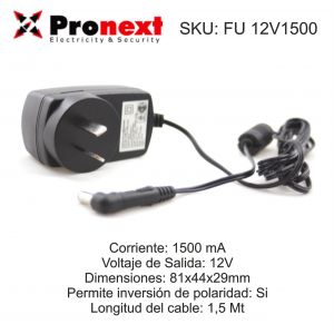 FUENTE SWITCHING DESMONTABLE 12V 1500  PRONEXT - Vista 1