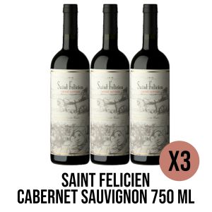 SAINT FELICIEN CABERNET SAUVIGNON 750 ML X 3 UNIDADES - Vista 1