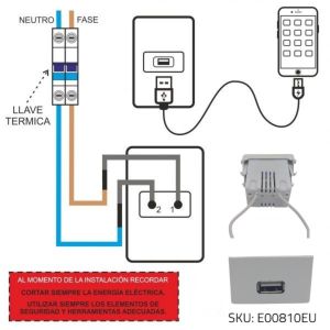 CARGADOR USB 5V 2 AMPER SIMPLE EXULTT URBANA - Vista 2