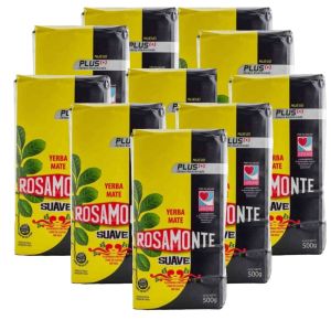 YERBA ROSAMONTE SUAVE PLUS 500 GR X 10 UNIDADES