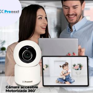 CAMARA DE SEGURIDAD IP SMART CON MOVIMIENTO Y MICROFONO 2MP FHD COLOR BLANCO PRONEXT - Vista 7