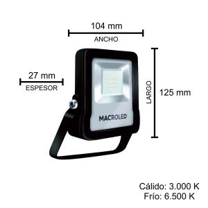 REFLECTOR LED SMD 10W IP65 MACROLED - Vista 4