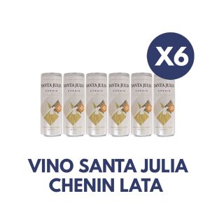 6 LATAS VINO SANTA JULIA CHENIN DULCE + 1 ACEITE ZUELO ORIGINAL 250 ML DE REGALO - Vista 1